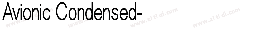 Avionic Condensed字体转换
